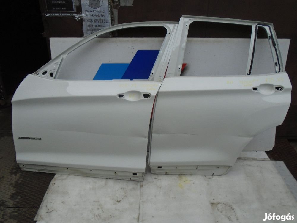 [GYÁRI HASZNÁLT, sérült] BMW - F25 , X3 - BAL ELSŐ és HÁTSÓ - AJTÓ -